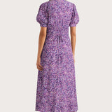 Faithfull - Bellavista Midi Dress Meander Micro Purple