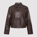 St. Agni - Cocoon Leather Jacket - Chocolate