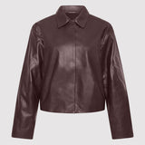 St. Agni - PRE-ORDER: Cocoon Leather Jacket - Bordeaux