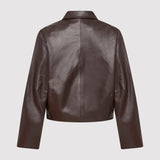 St. Agni - Cocoon Leather Jacket - Chocolate