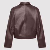 St. Agni - PRE-ORDER: Cocoon Leather Jacket - Bordeaux
