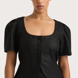 Faithfull - Emma Vest Black - Final Sale