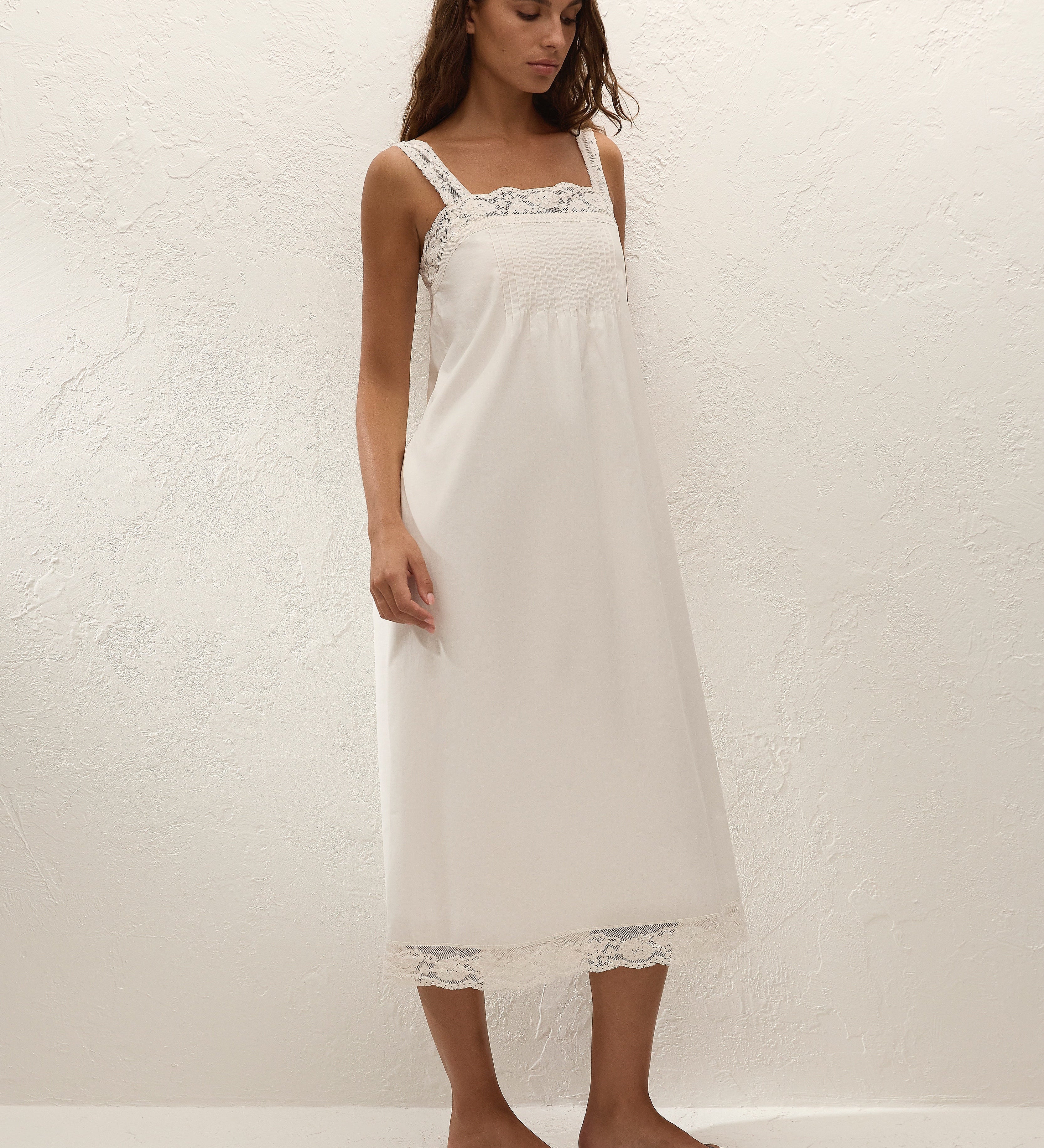 Faithfull - Cristina Midi Dress Mila Lace Ivory