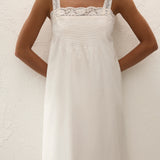 Faithfull - Cristina Midi Dress Mila Lace Ivory