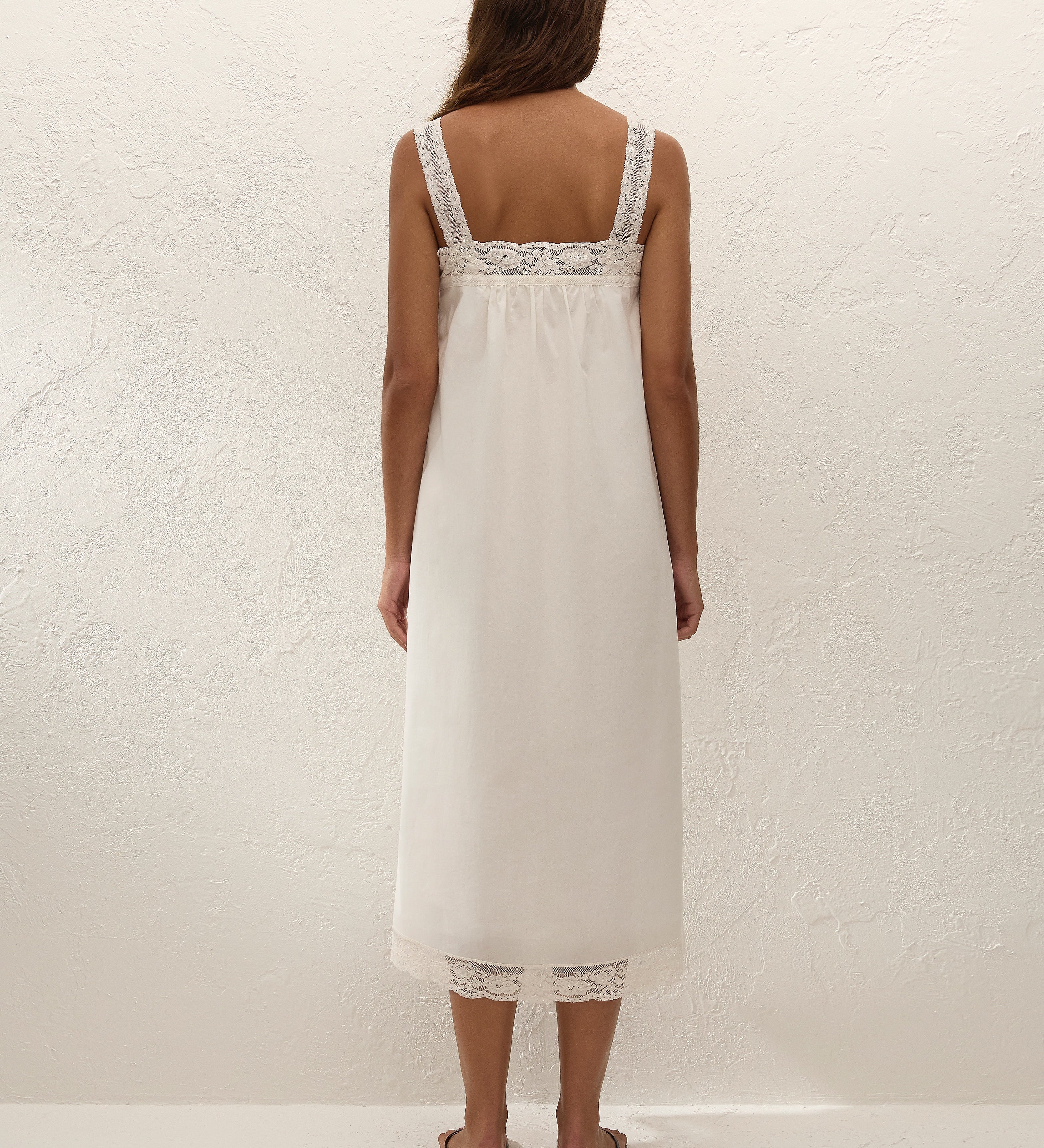 Faithfull - Cristina Midi Dress Mila Lace Ivory