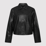 St. Agni - Cocoon Leather Jacket - Black