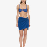 Christopher Esber - Looped Back Ruched Orbit Mini Skirt