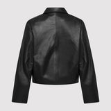 St. Agni - Cocoon Leather Jacket - Black
