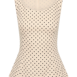 Faithfull - Iria Top Lola Polka Dot Cream Black