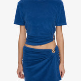 Christopher Esber - Looped Back Ruched Orbit Mini Skirt