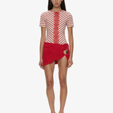 Christopher Esber - Beach Glass Bubble Mini Skirt