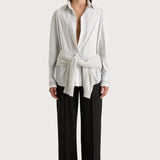 Faithfull - En Vau Shirt Striped Soft Blue - Final Sale