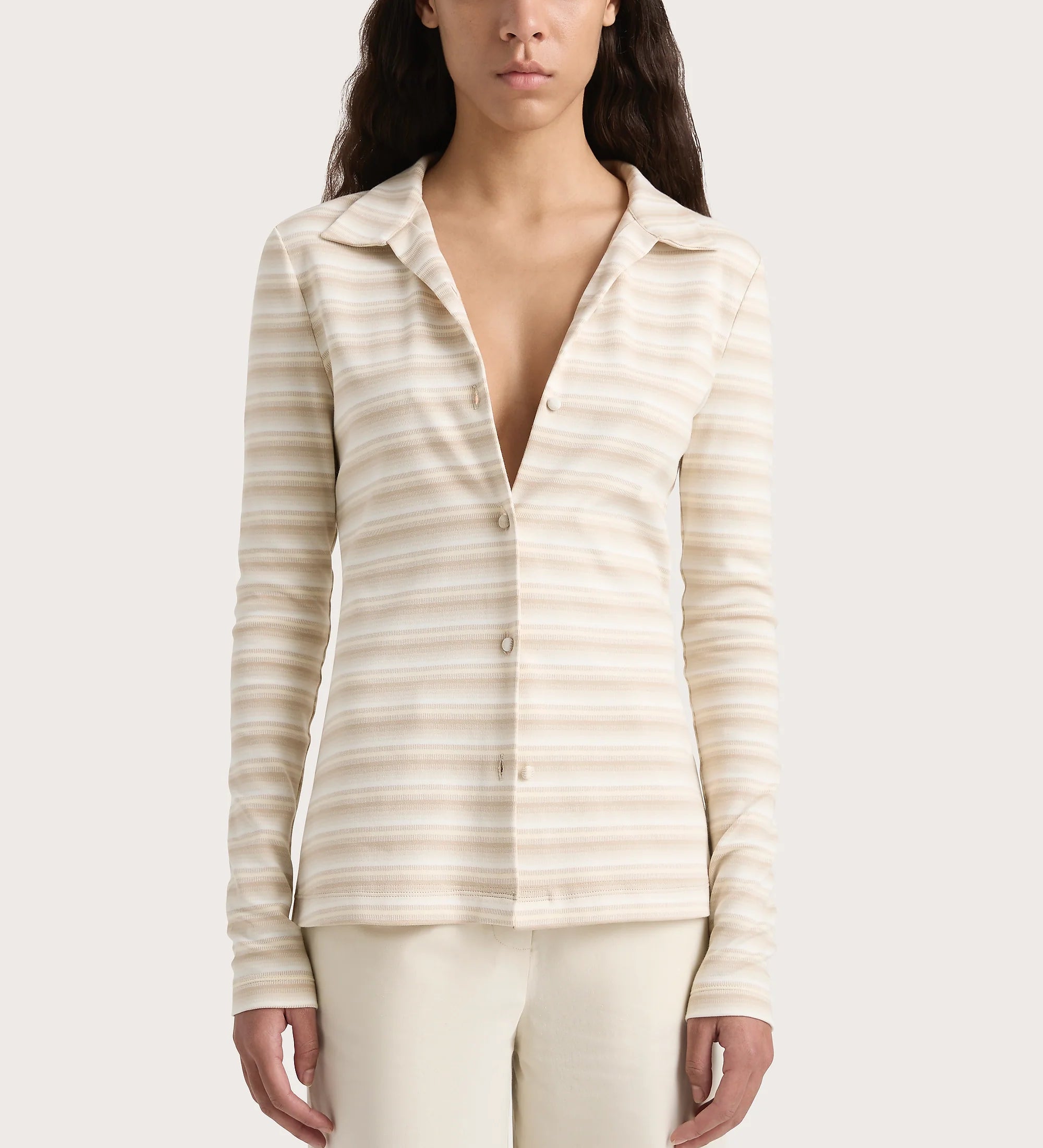 Faithfull - Tiesse Shirt Cream Stripe - Final Sale