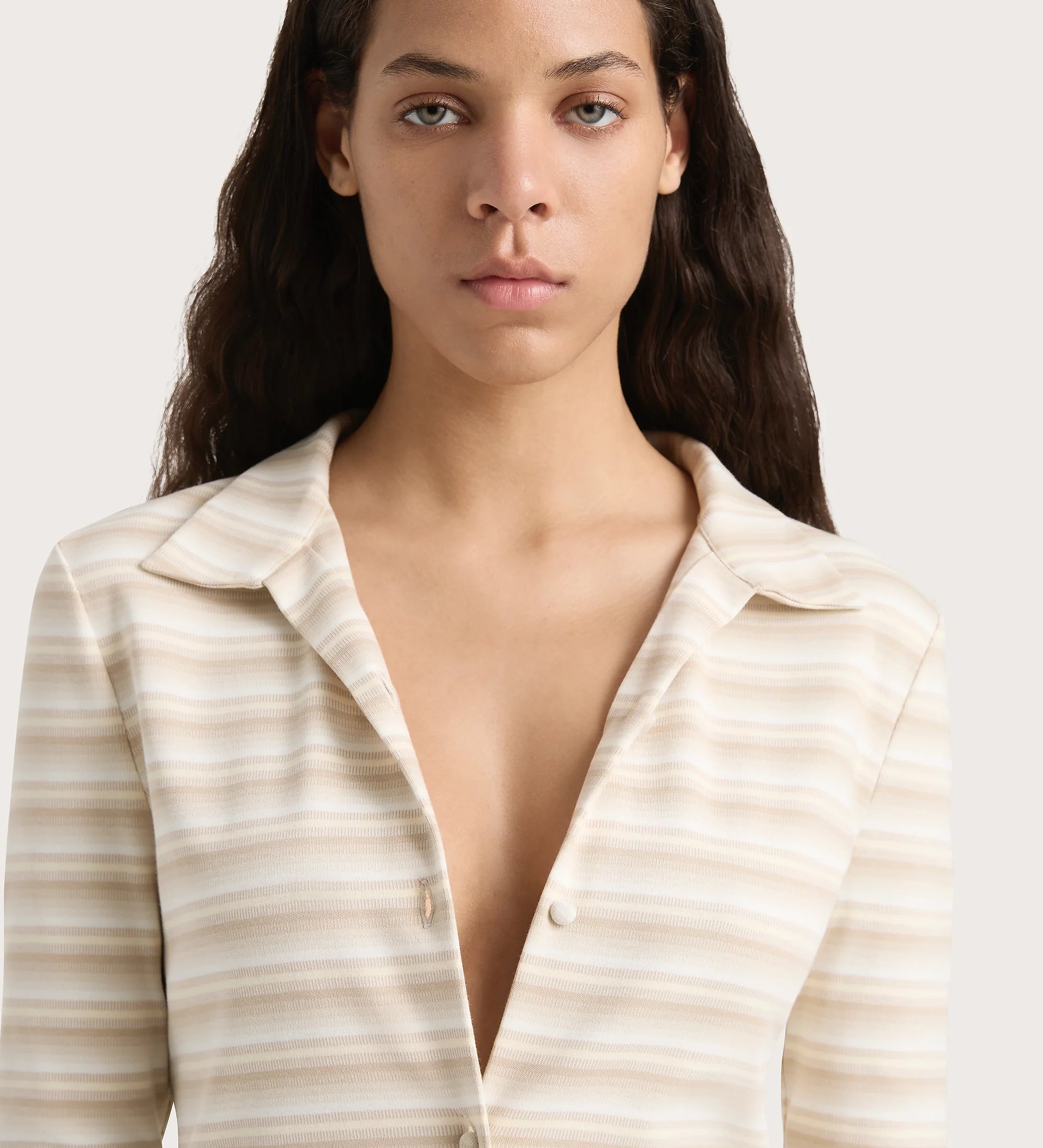 Faithfull - Tiesse Shirt Cream Stripe - Final Sale