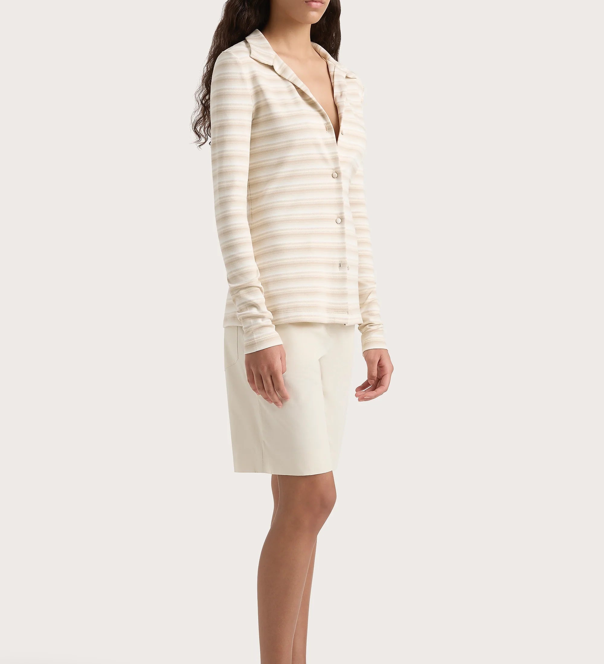 Faithfull - Tiesse Shirt Cream Stripe - Final Sale