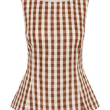 Faithfull - Ana Top Gingham Cedar