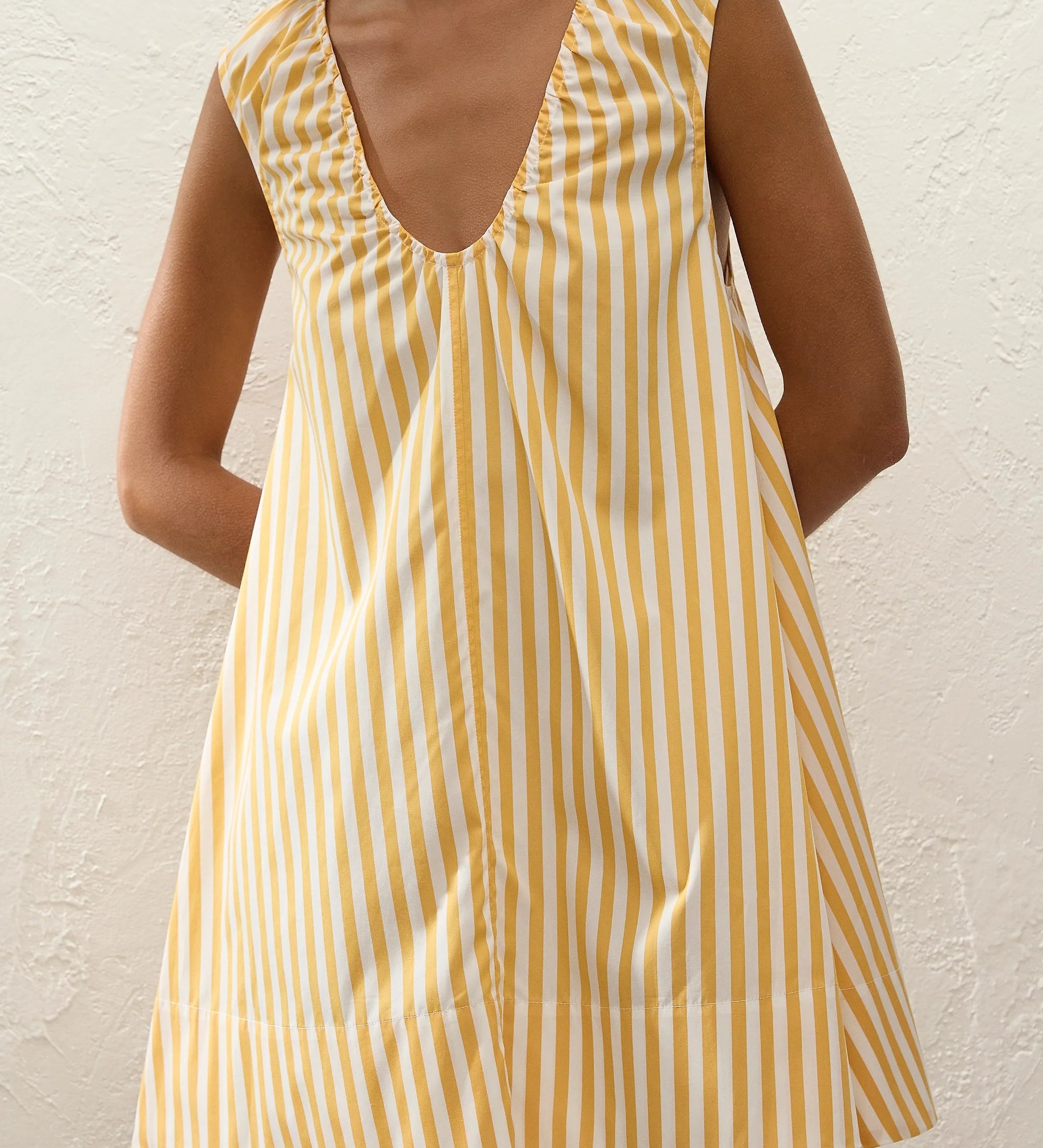 Faithfull - Pedrera Mini Dress Orozco Stripe Mustard