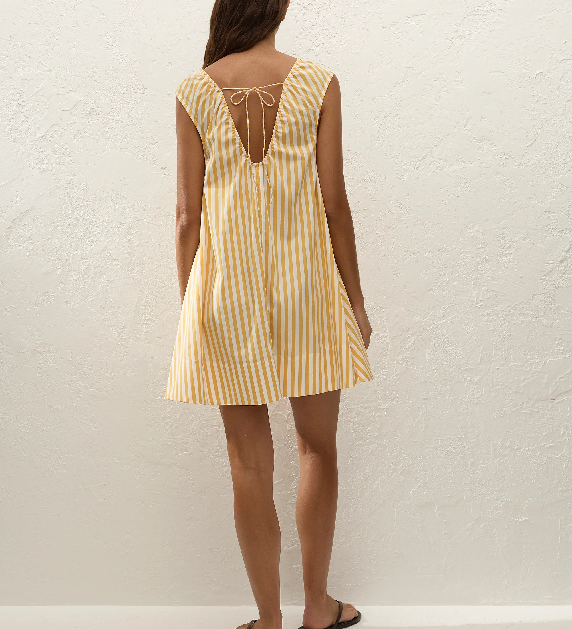 Faithfull - Pedrera Mini Dress Orozco Stripe Mustard