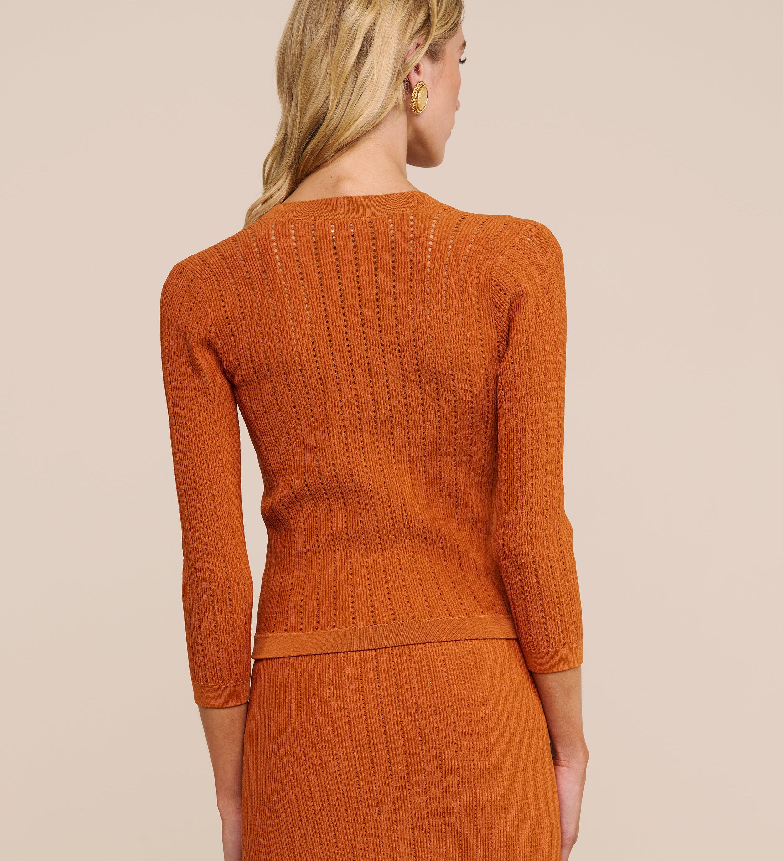 L'AGENCE - Irvin Pointelle Knit Cardigan