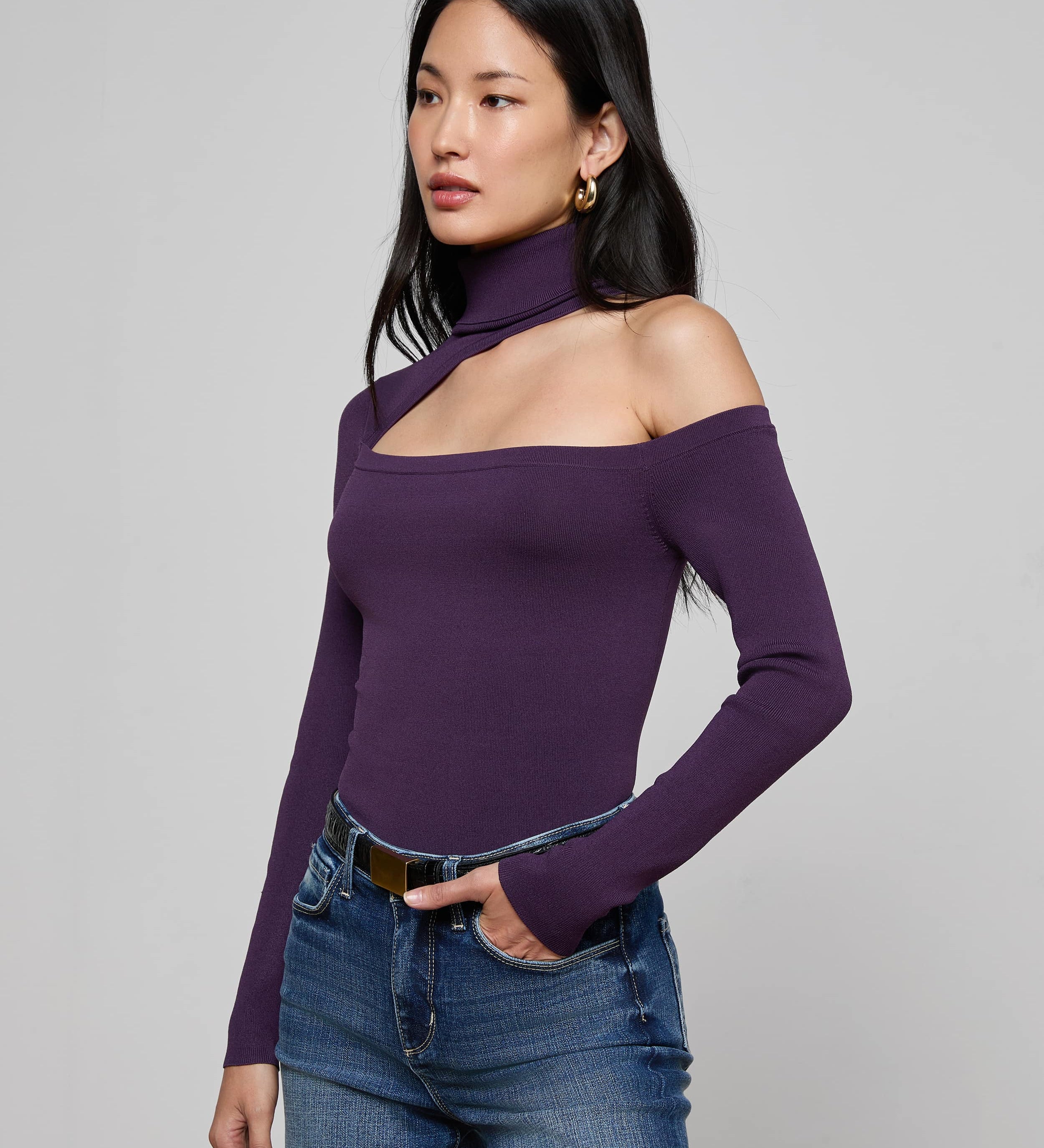 L'AGENCE - Azia Cutout Knit Top