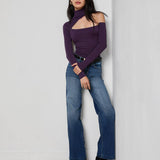 L'AGENCE - Azia Cutout Knit Top