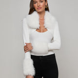 L'AGENCE - Haru Faux Fur Shrug