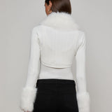 L'AGENCE - Haru Faux Fur Shrug