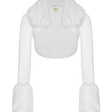 L'AGENCE - Haru Faux Fur Shrug