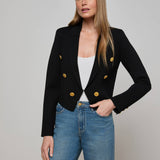 L'AGENCE - Elio Cropped Knit Blazer