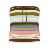 Faithfull - Arlette Strapless Top Meleu Stripe Multi