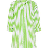 Faithfull - Vega Shirt Dress Martie Stripe Print Green - Final Sale