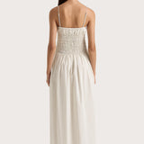 Faithfull - Aya String Maxi Dress Cream Pinstripe - Final Sale