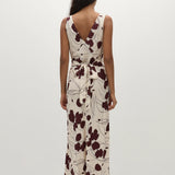 Faithfull - Signe Maxi Dress Dandelion Floral Bordeaux