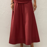 Faithfull - Simone Skirt Porto Red