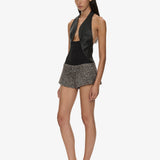 Christopher Esber - Warped Herringbone Tailored Short
