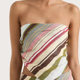 Faithfull - Antibes Strapless Top Meleu Stripe Multi