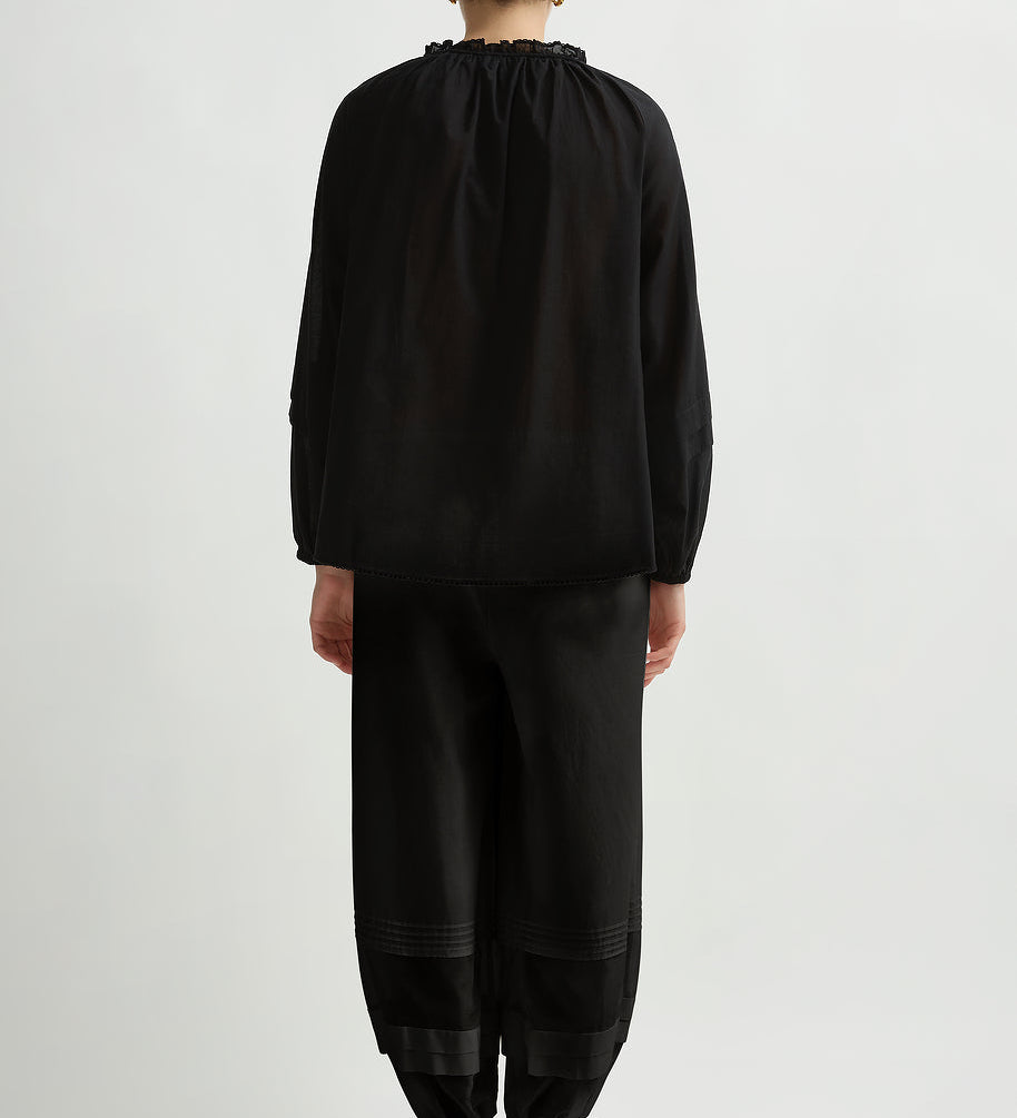 Posse - PEARL BLOUSE - BLACK