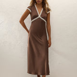 Faithfull - Elvira Midi Dress Chocolate Lace