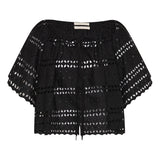 Faithfull - Mitla Top Rosa Broderie Black