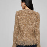 L'AGENCE - Azure Fringe Cardigan Blazer