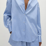 Faithfull - En Vau Oversized Shirt Soft Blue