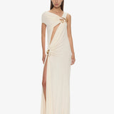 Christopher Esber - Veer Spiral Crystal Draped Jersey Dress
