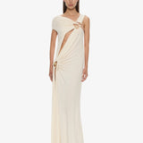Christopher Esber - Veer Spiral Crystal Draped Jersey Dress