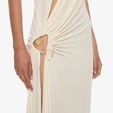 Christopher Esber - Veer Spiral Crystal Draped Jersey Dress