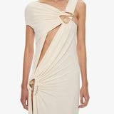 Christopher Esber - Veer Spiral Crystal Draped Jersey Dress