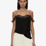 Christopher Esber - Miro Split Lace Draped Cami