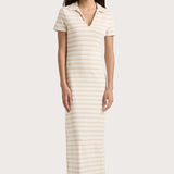 Faithfull - Tiesse Maxi Dress Cream Stripe - Final Sale