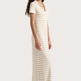 Faithfull - Tiesse Maxi Dress Cream Stripe - Final Sale