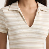 Faithfull - Tiesse Maxi Dress Cream Stripe - Final Sale