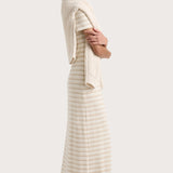 Faithfull - Tiesse Maxi Dress Cream Stripe - Final Sale